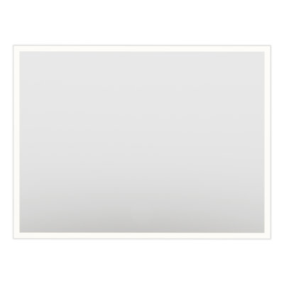 Hilton 48 in. W x 36 in. H Frameless LED Perimeter Lighted Bathroom Vanity Mirror with Dimmer and Defogger