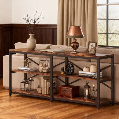 70.9" Modern Farmhouse Console Table with Heavy-Duty Metal Frame, Premium High-End Furniture