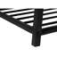 Banc, entrée, couloir, rangement, 42 po rectangulaire, stratifié brun, métal noir, contemporain, moderne-845833763