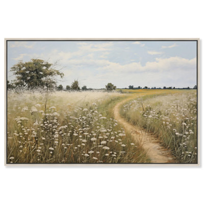 Voyage sur toile verte, art floral classique par Art Remedy