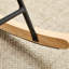Ensemble fauteuil berçant à oreilles en tissu Teddy et repose-pieds, fauteuil à bascule d'allaitement avec poche de rangement latérale, mouvement de glissement fluide, base en bois massif sécurisée, fauteuil d'appoint confortable pour le salon-2014648241