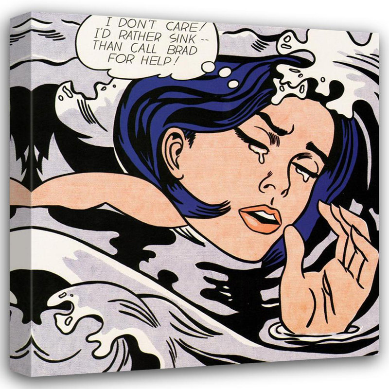 Drowning Girl MCG-L291, H 29 po x l 28 po
