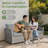 Ignatz 8 - Person No Assembly Required Patio conversation Set, Outdoor Sectional With Cushions-355869737