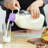 2 Qty Syntic 64oz Reusable Glass Milk Bottles With Handle, Lid and Pour Spout