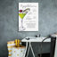 «Appletini Recipe» par Susan Ball, art mural sur toile, 18 po x 26 po