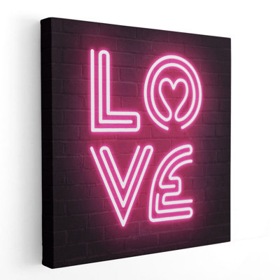 Neon Amor IV - reproduction d'art sur toile