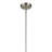 17.75" 1-Light Bell Pendant with Clear Glass