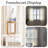 Linen Back Tab Curtains,Light Filtering Curtain, Thick Linen Textured Semi Sheer Drapes(Set of 2,With Hooks)-1780285704-1809414764