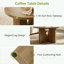 Pedestal Coffee Table with Storage