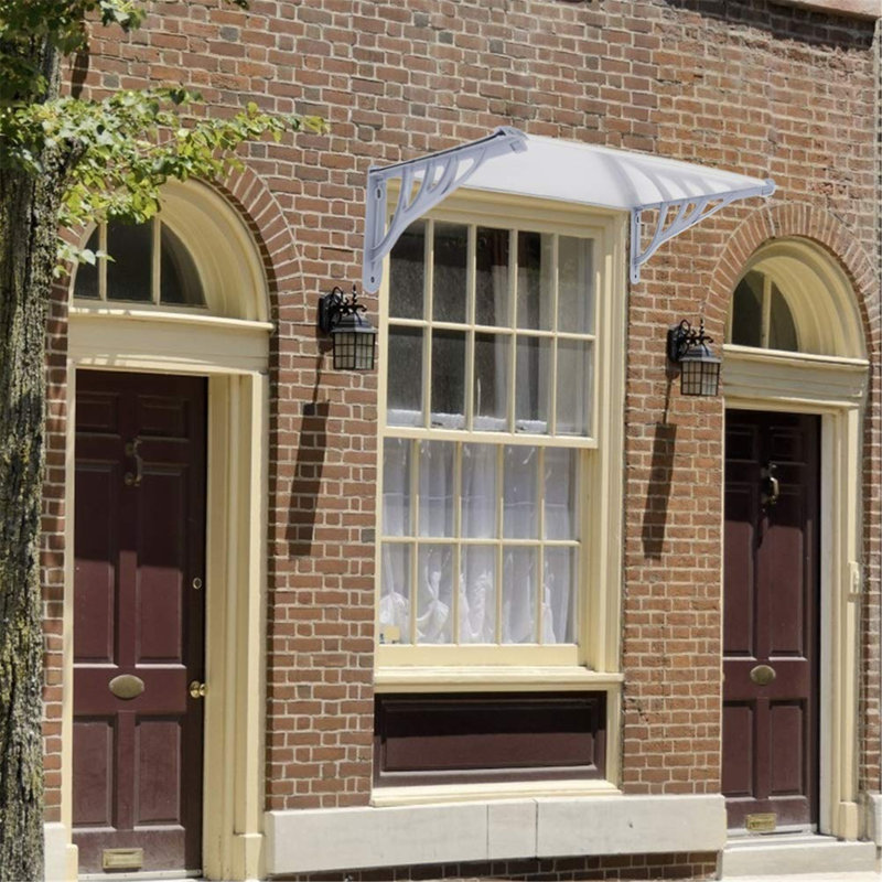 Caladoc 1m W x D 1m D Retractable Door Canopy, 28" H x 120" D x 100" W, Grey