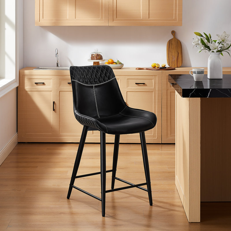 Elder Counter Stool, Black/Black