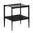 Coffee Table and End tables Set of 3, Tempered Glass Table with MDF layer, Modern Tables for Living Room , Gray Glass-1589476492