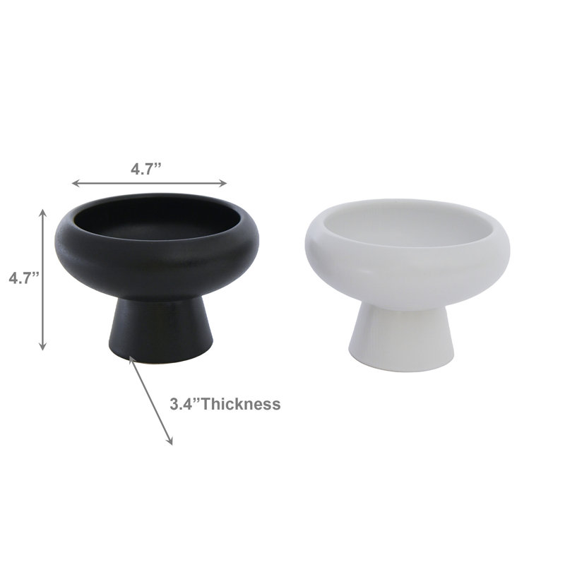 4.5" Eros Ceramic Planter Asstd - Set Of 2
