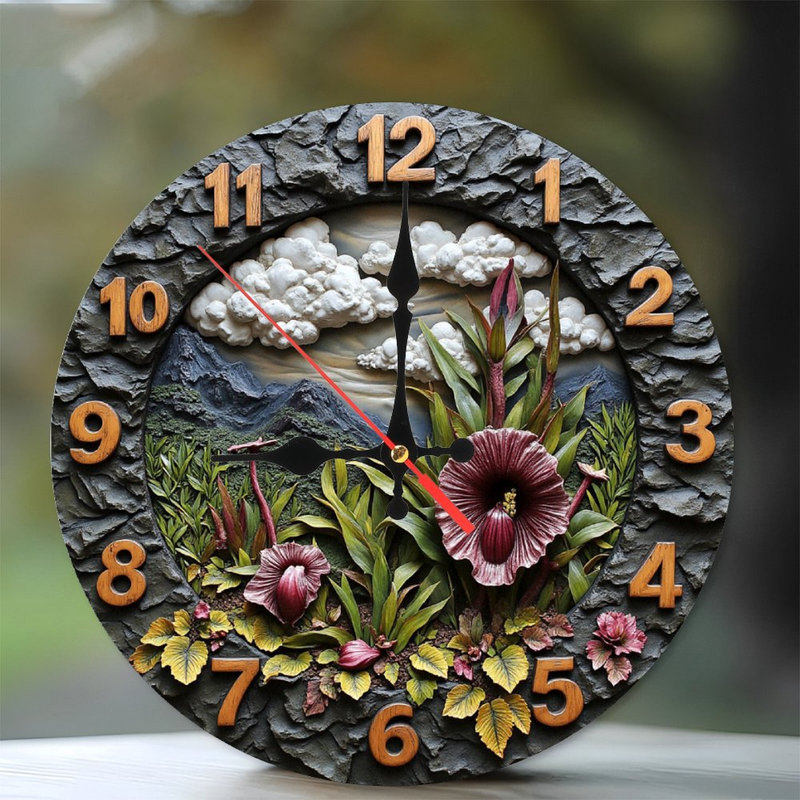 Horloge murale en pierre