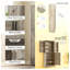Grand garde-manger de style campagnard de 72 po avec portes de grange, armoire de rangement en bois délavé gris avec tablettes réglables et 8 supports de porte pour la cuisine et l'organisation de la salle à manger-833498350