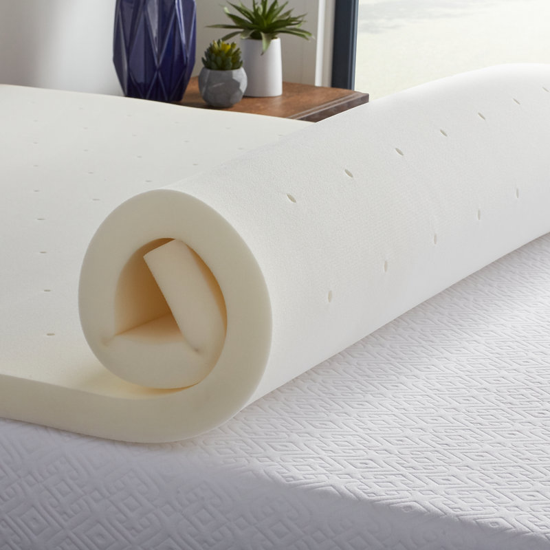 2" Mattress Topper, Ventilated & Breathable Foam, Queen