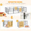 Panel Steel Pet Barrier With Door-93798970