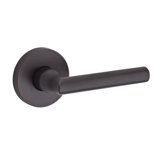 Tube Privacy Door Lever with Contemporary Round Rosette