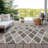 Maliana Flatweave Washable Geometric Indoor / Outdoor Rug-109577172