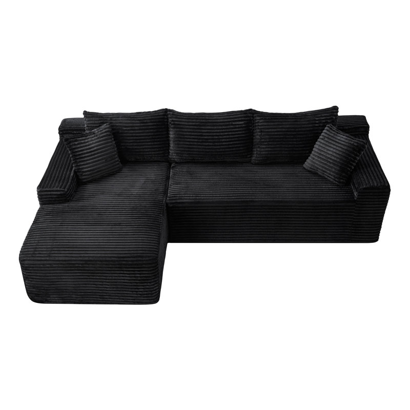 Canapé modulaire 106,3 po Cloud, Black