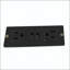 Lit d'angle simple en forme de L avec bibliothèque de rangement, éclairage vers le bas à DEL et port USB-644569778