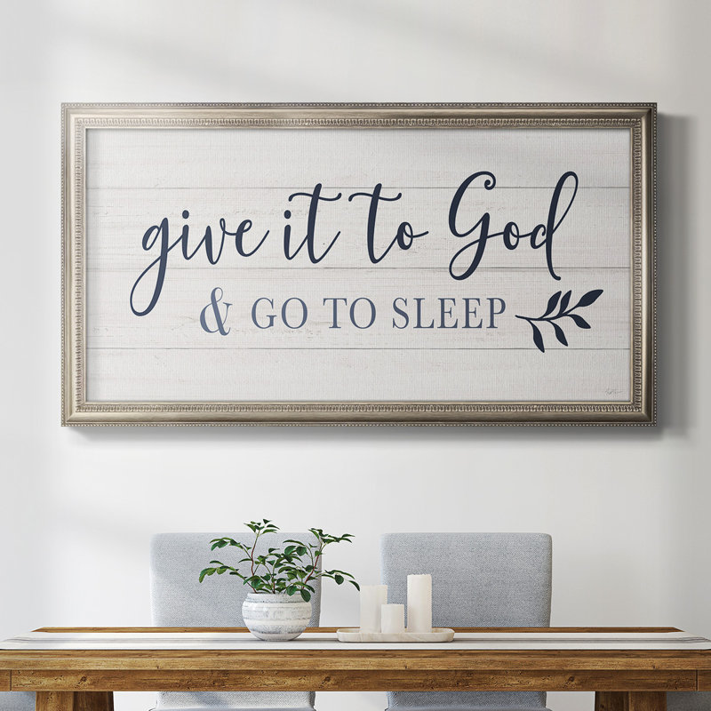 Argenta Give It to God - Single Picture Frame Print on Canvas, 29" H x 53" W x 2.5" D