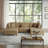 Seemab 5 - Piece Upholstered Camel Corduroy Modular Sectional with Pillow Back and Removable Ottoman-1373485814-1348314284