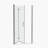 1 3/8" Adjustment,Universal Pivot Shower Door, With 1/4" Tempered Glass Finish 3272-119845663