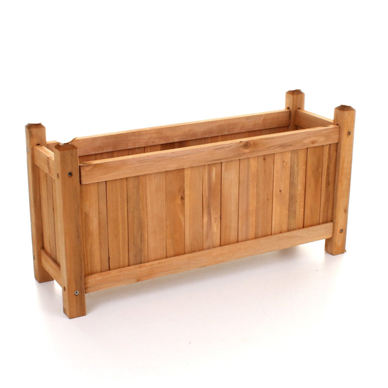 Kassidy Wood Planter Box, 34cm H x 60cm W x 30cm D