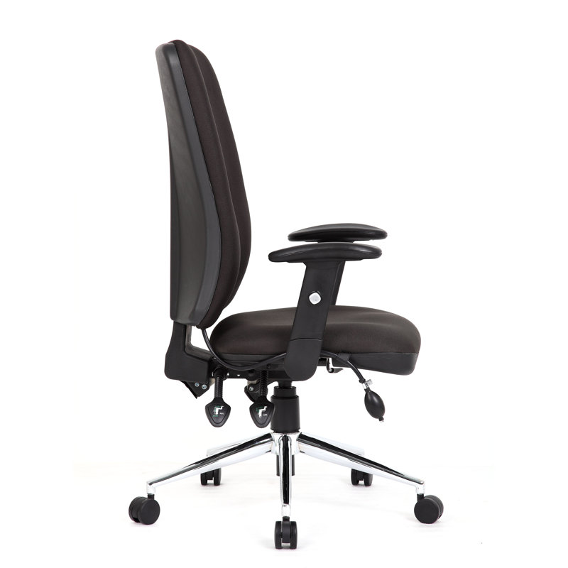 Asbjerg Polyester Blend Office Chair, Black