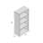 Bookshelf Bookcase Etagere 5 Tier 48"H Office Bedroom Laminate Contemporary Modern-111465672
