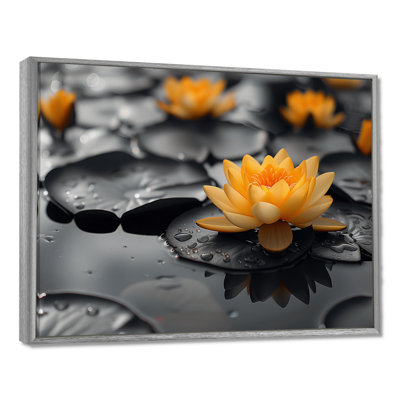 Photo de lotus glamour jaune et jaune