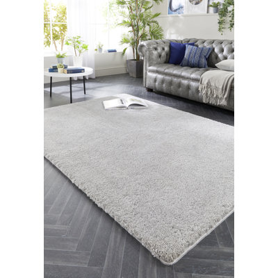 My Lux Deep Pile Silver Rug