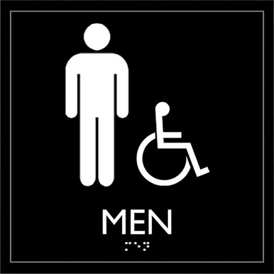 Panneau pour hommes