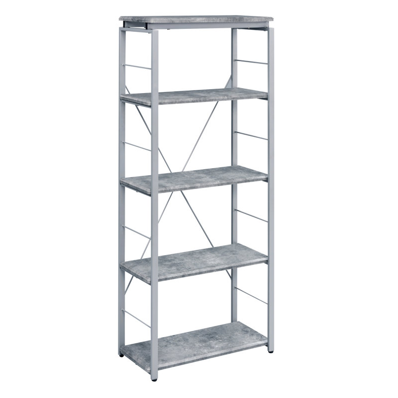 Bibliothèque à 4 tablettes avec construction robuste