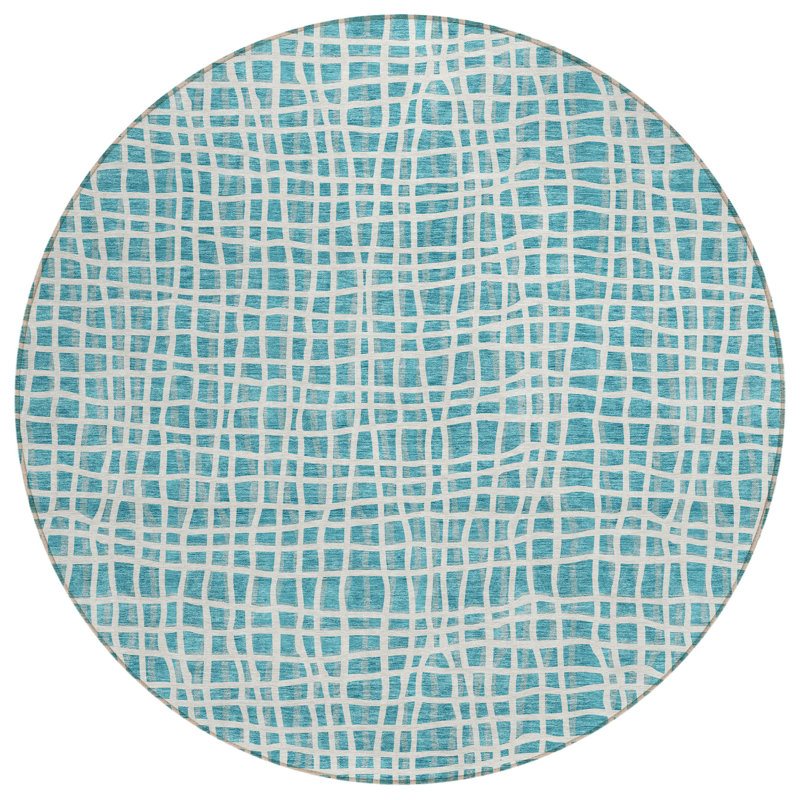  Tapis d'entrée / extérieur antidérapant Finck, Rond 8 pi