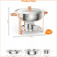 5qt 2 Packs Chafing Dish Buffet Set, Nsf Round Stainless Steel Chafers And Warmers Food Servers Sets With Lid & Lid Holder, Spoon & Tweezer For Catering Events Parties Weddings Dinners
