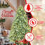 Arbre de Noël illuminé 7 pi avec lumières DEL et base en métal