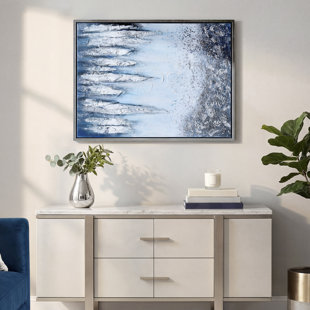 Peinture sur toile, cadre flottant