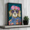 «Glitzy Golden Retriever» par Yvette St. Amant, reproduction d'art sur toile