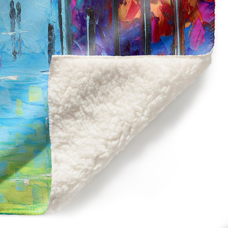 Une couverture sherpae douce, l 51 po x L 60 po