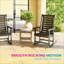 Chaises larges avec accoudoirs, chaises berçantes d'extérieur 2 pièces-126454269