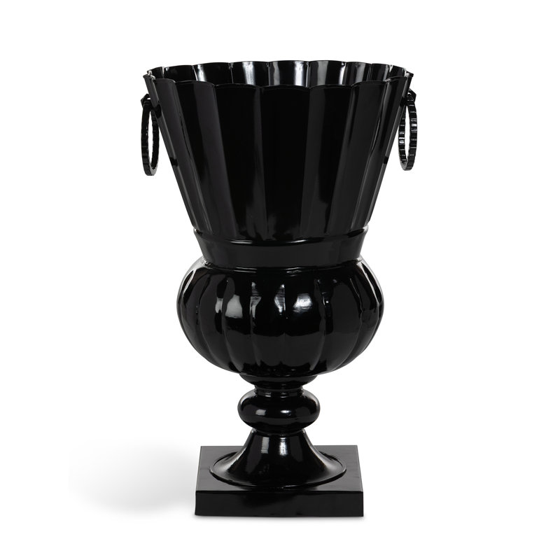 Urne d'extérieur Atlas, grande, noir de jais, Large, Jet Black