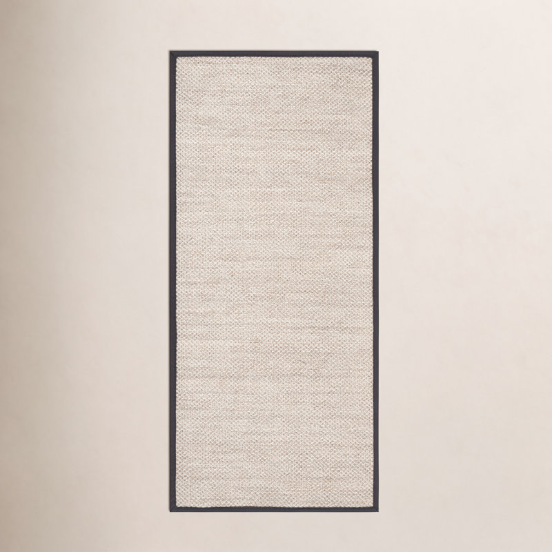 Tapis marbre sisal / gris foncé, Tapis de couloir 2 pi 6 po x 6 pi
