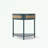 Wooden console Table with Sliding Rattan Door and buttom shelf-1634353687