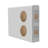 36 in. x 80 in. 4-Lite Rain Decorative Glass Mocha Stain Fiberglass Prehung Front Entry Door-88668813