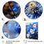 Blue Flower Cobalt Delight - Floral Wall Decor-443225548-443225550