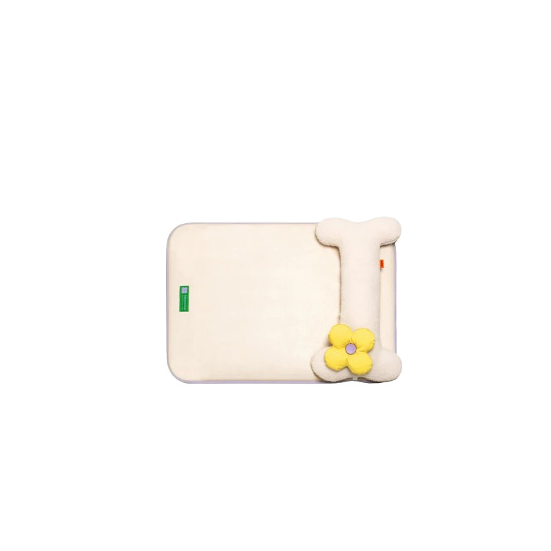Fiber Pet Bed, White