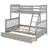 Bunk Bed with Ladder and Drawers-1828535388
