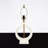 Traditional Open Circle Marble Table Lamp
